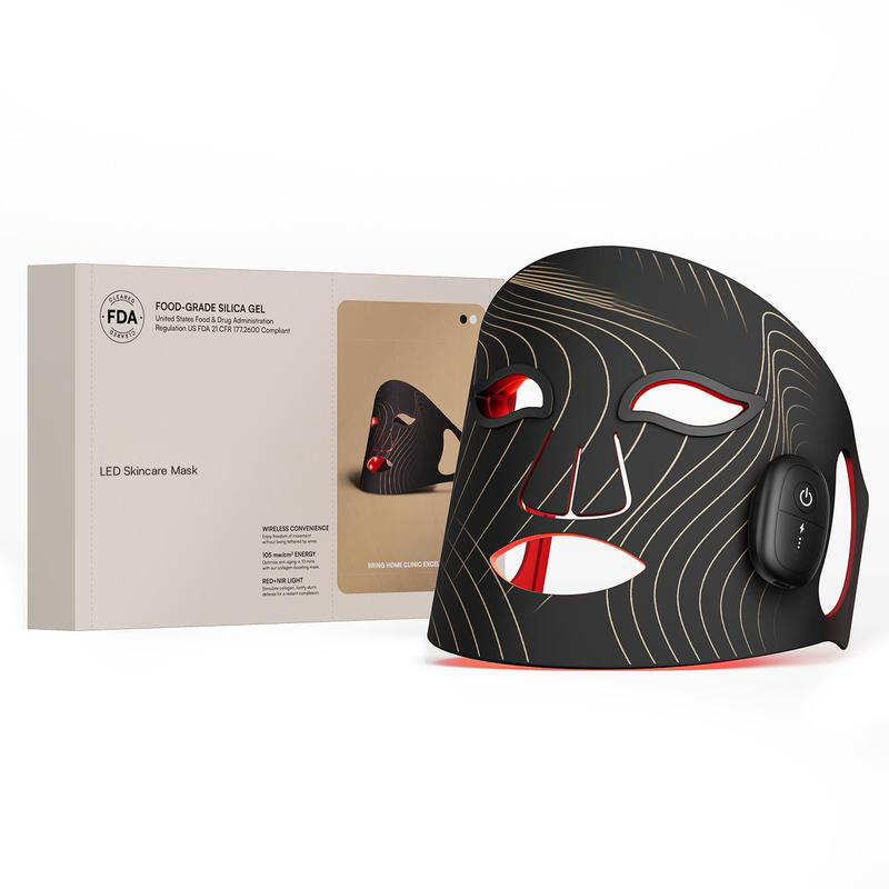 GLOW Wireless LED Face Mask，Portable and Rechargeable